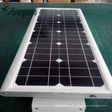 Luz de calle solar integrada 15W con sensor de movimiento